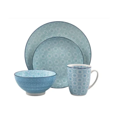 Jgo Loza China X 24 Pz/Dec Celeste