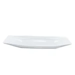 Fuente Loza 11.5" Blanco Mod/Barco
