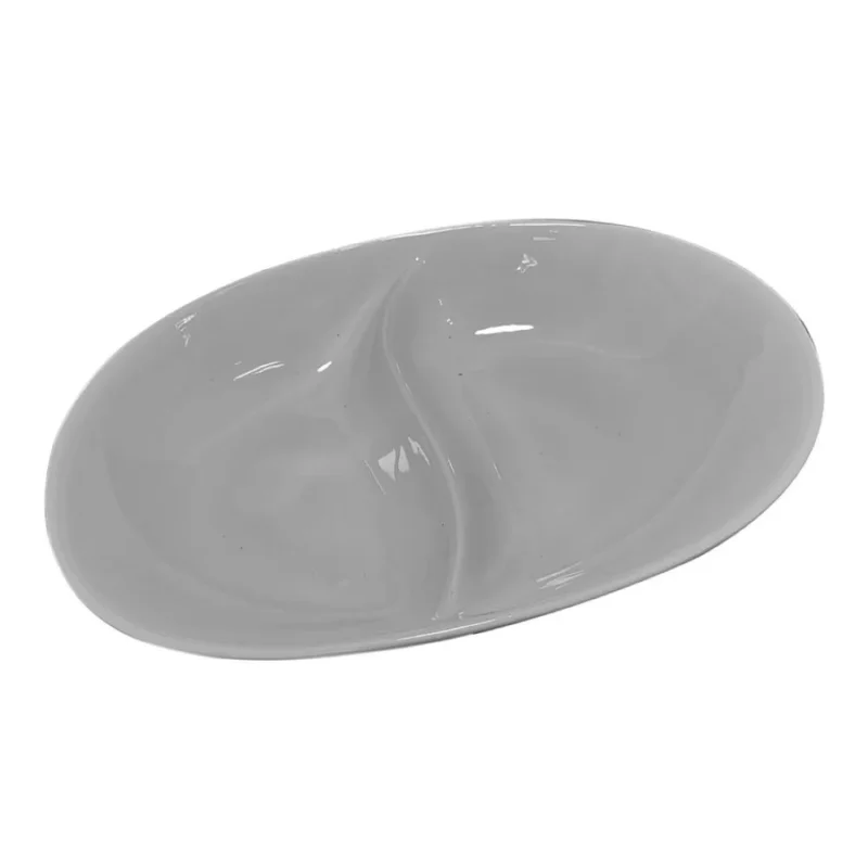 Fuente Ovalado 10" 2 Divisiones
